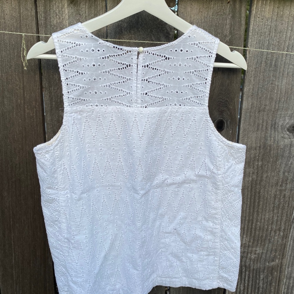 Jcrew zigzag eyelet shell tank top - Picture 4 of 6